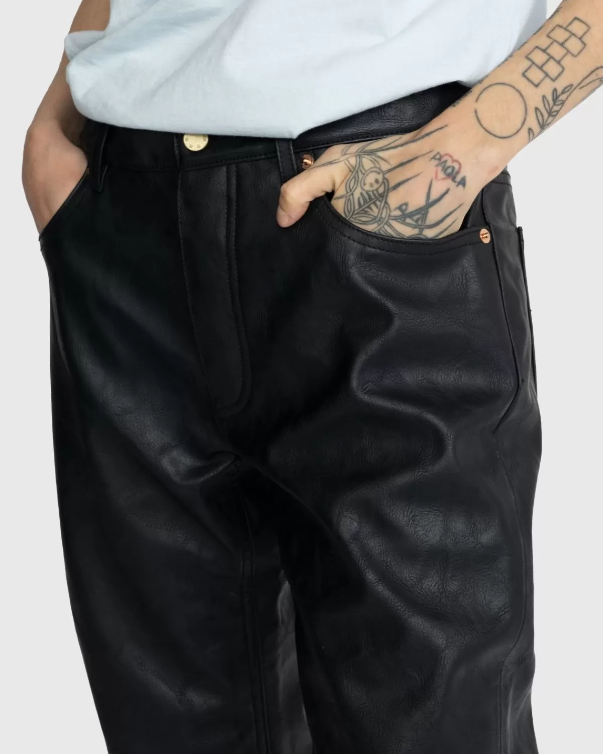 noon_goons_gp_kunstleer_broek_zwart_1.webp Broek^Noon Goons Gp Kunstleer Broek Zwart