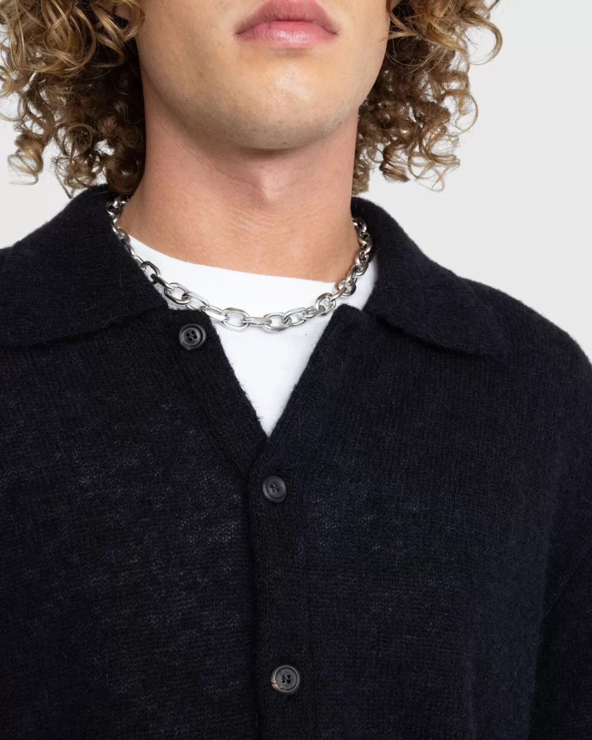 onze_erfenis_avondpolo_zwart_fuzzy_alpaca_3.webp Gebreide Kleding^Our Legacy Onze Erfenis Avondpolo Zwart Fuzzy Alpaca