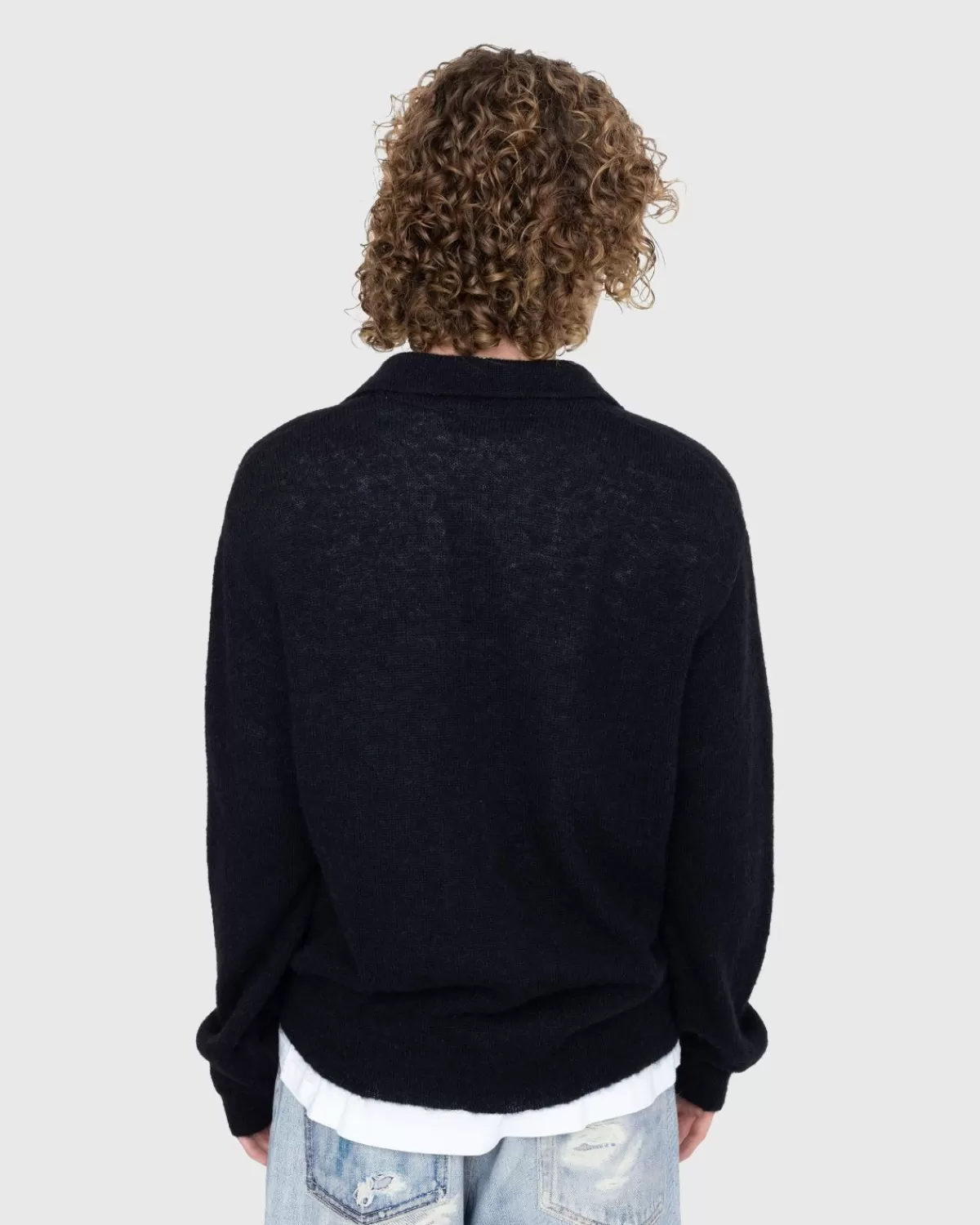 onze_erfenis_avondpolo_zwart_fuzzy_alpaca_4.webp Gebreide Kleding^Our Legacy Onze Erfenis Avondpolo Zwart Fuzzy Alpaca