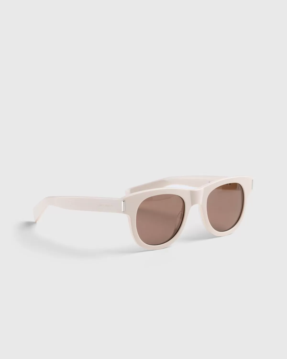 Saint Laurent Sl 571 Zonnebril Met Rond Frame, Ivoor/Bruin Outlet