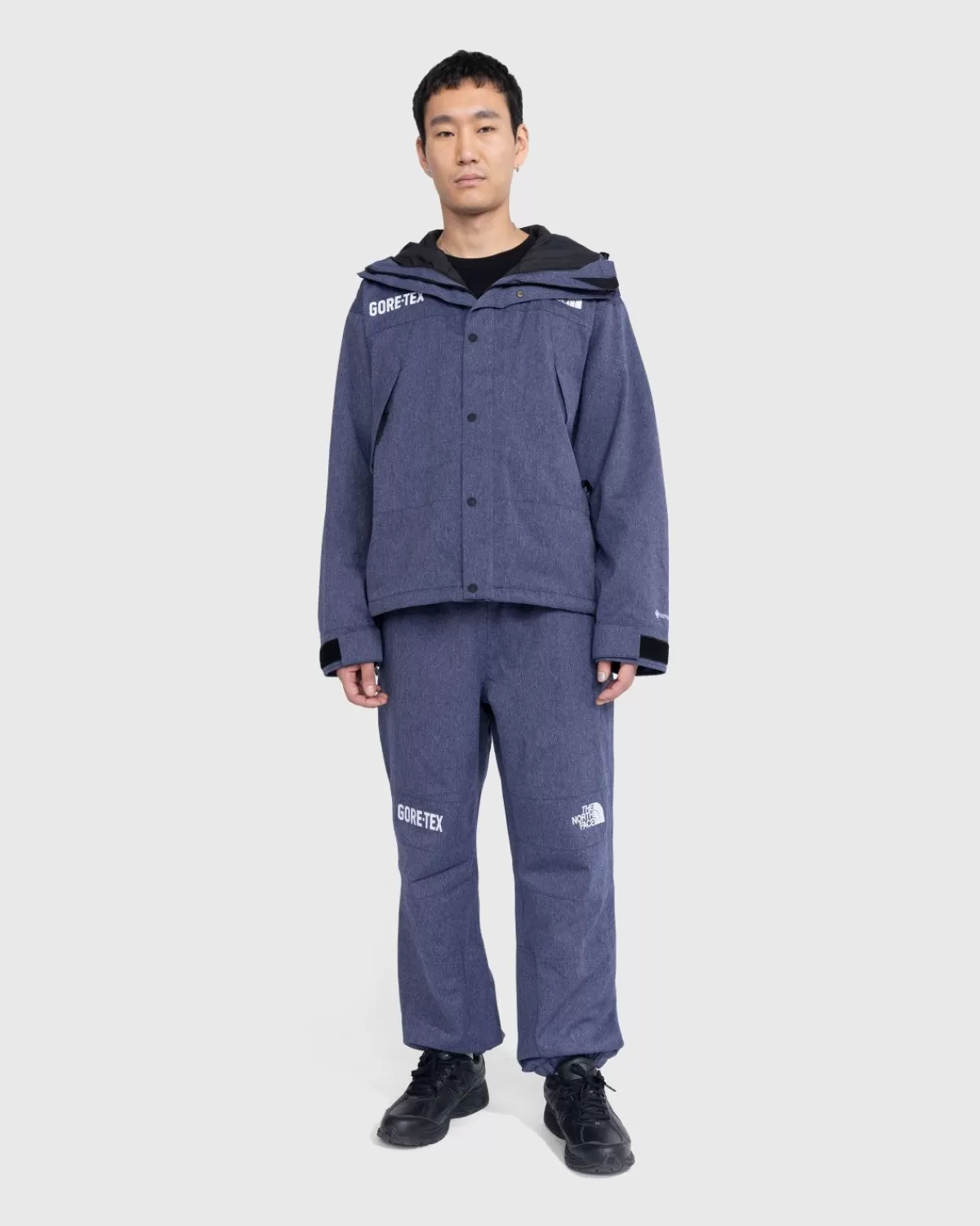 Bovenkleding^The North Face Gore-Tex Mountain Jacket Denim Blauw/Tnf Zwart