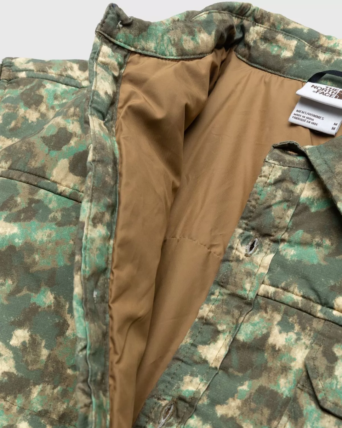 Bovenkleding^The North Face M66 Utility Regenjack Militaire Olijf/Gestippelde Camouflageprint