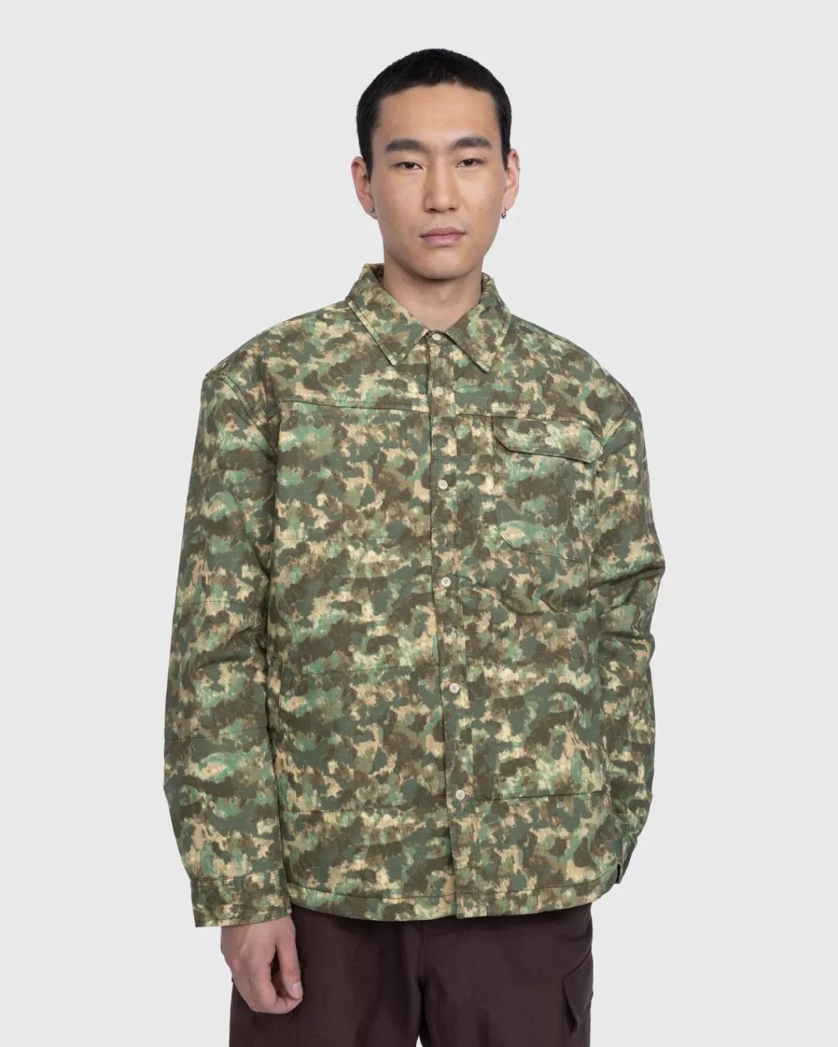 Bovenkleding^The North Face M66 Utility Regenjack Militaire Olijf/Gestippelde Camouflageprint