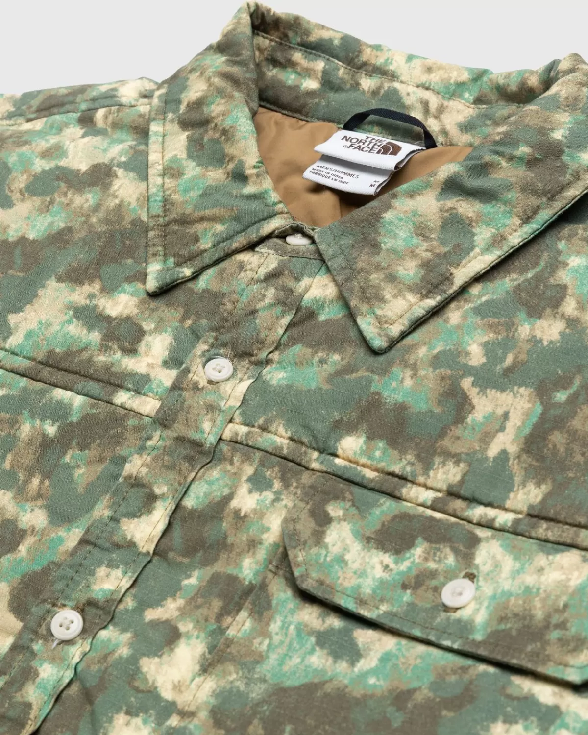 Bovenkleding^The North Face M66 Utility Regenjack Militaire Olijf/Gestippelde Camouflageprint