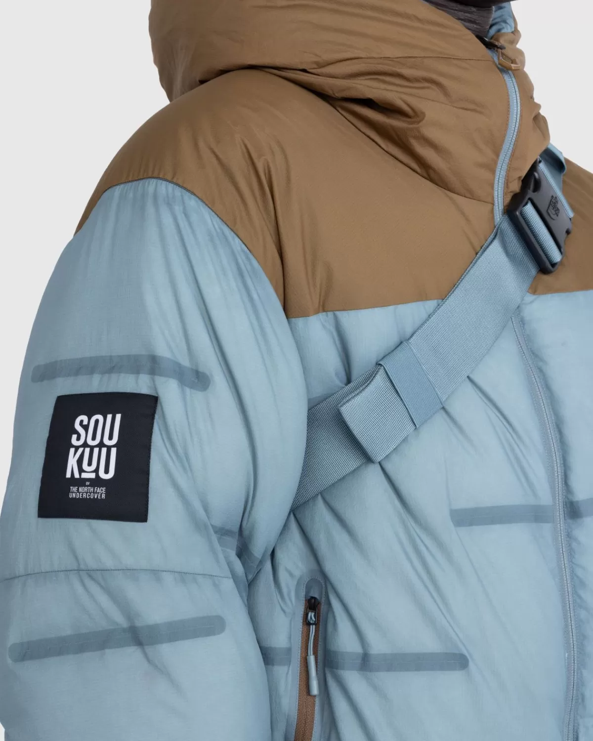 Bovenkleding^The North Face X Undercover Soukuu Cloud Down Nupste Sepia Bruin/Betongrijs