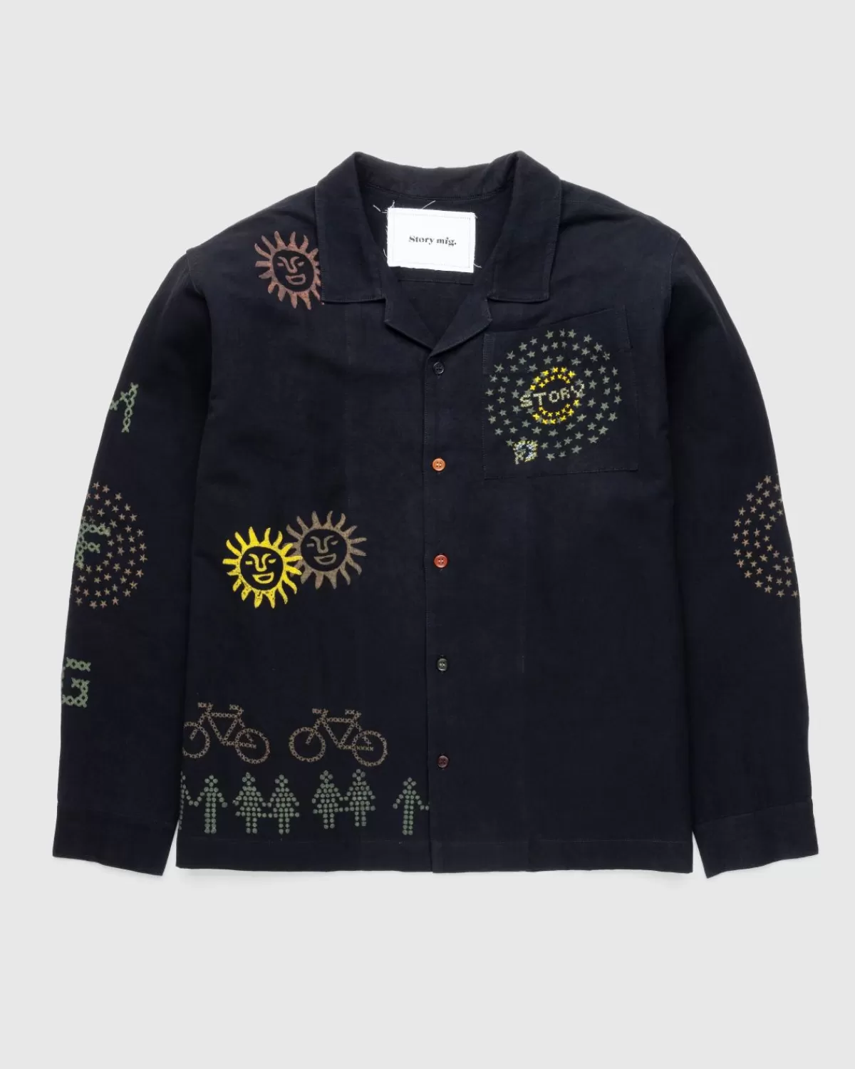 Bovenkleding^Story mfg. Verhaal Mfg. Short On Time Jacket Black Solar Trip