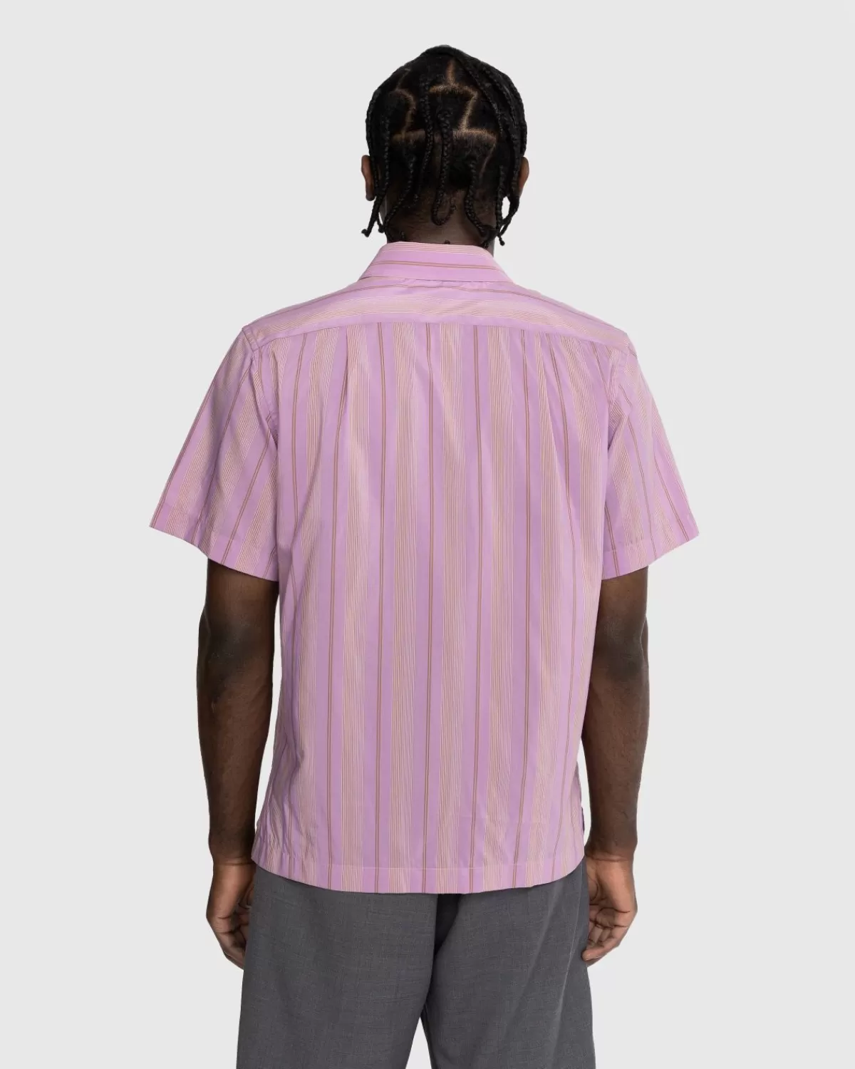 wales_bonner_ritme_gestreept_shirt_roze_2.webp Overhemden^Wales Bonner Ritme Gestreept Shirt Roze