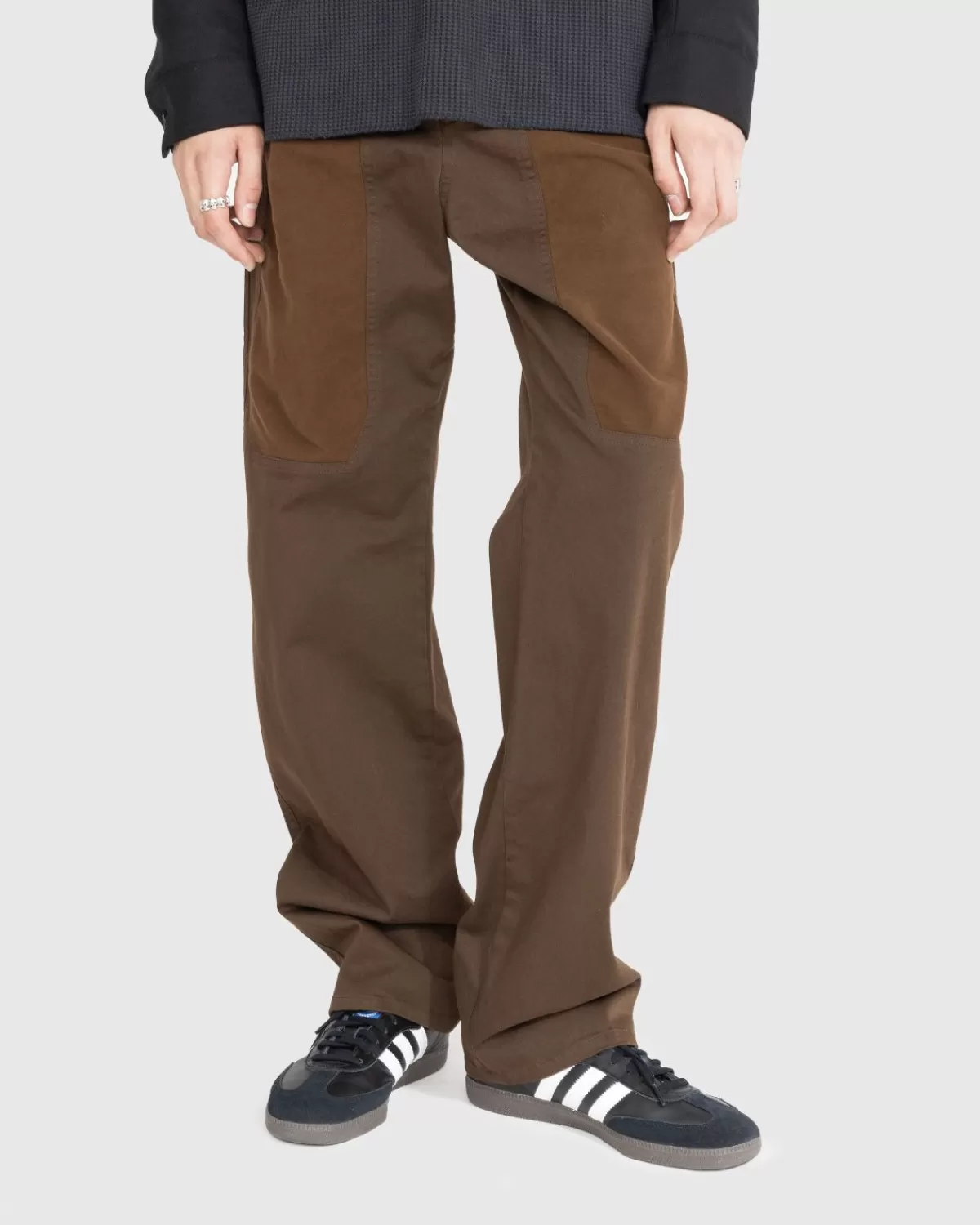 Broek^Winnie New York - Jeans Met Rechte Pijpen En Panelen, Bruin