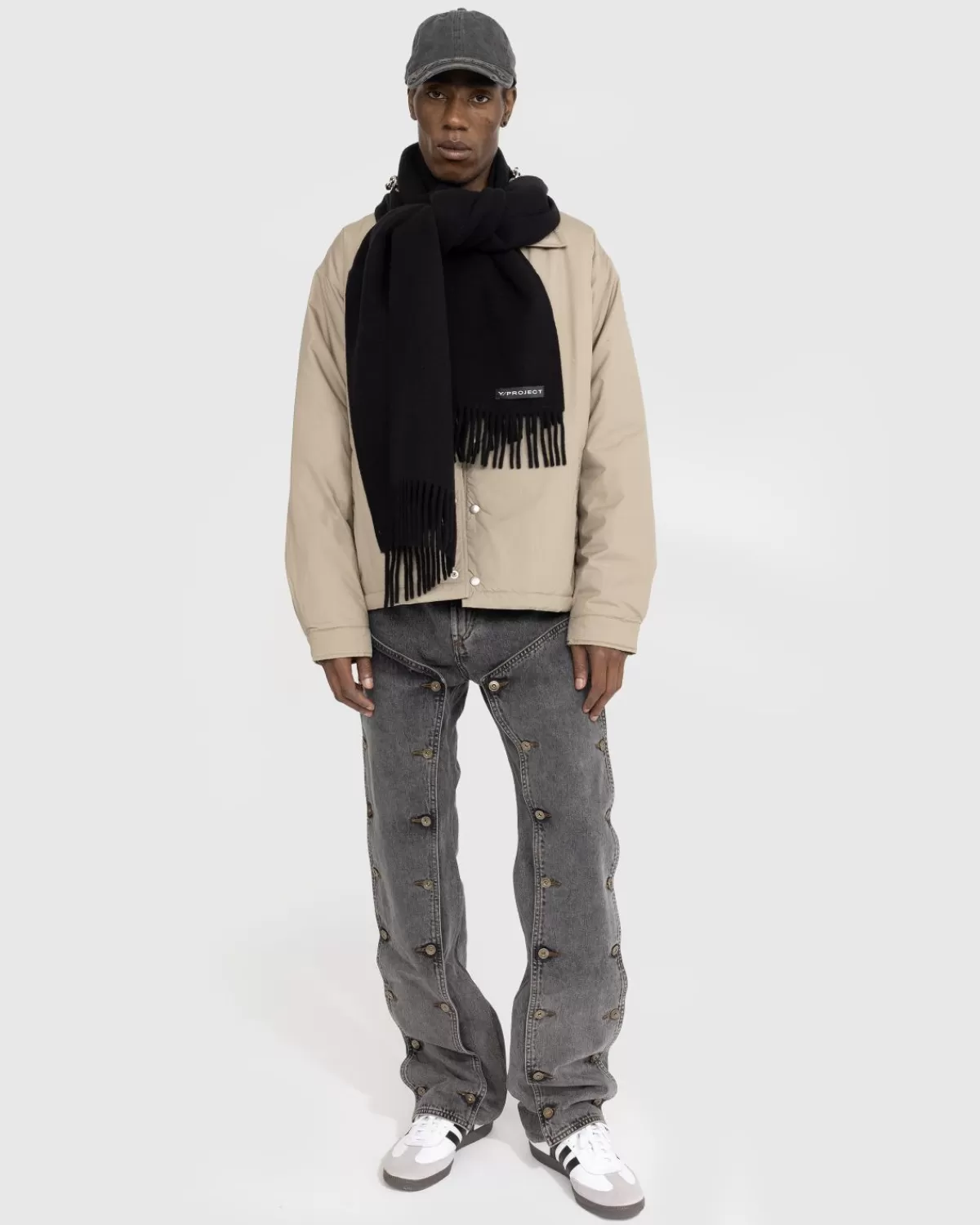 Broek^Y/Project Evergreen Afbreekjeans Vintage Zwart