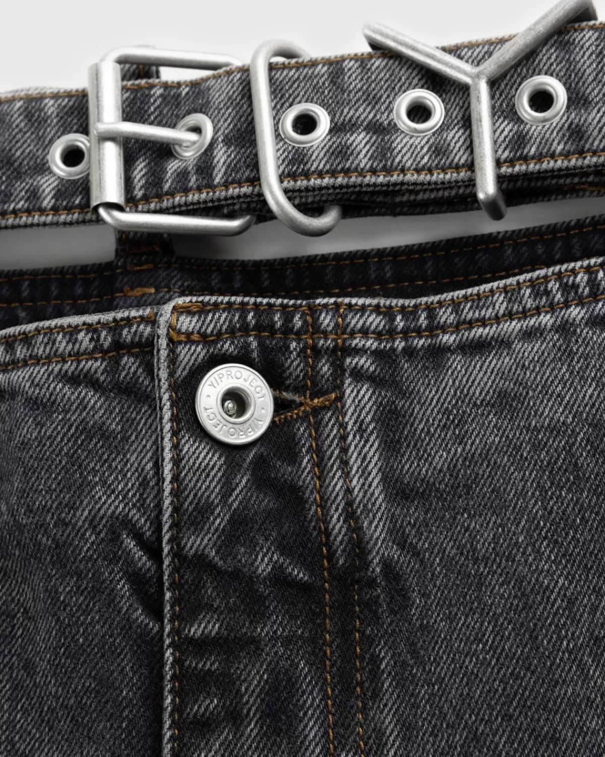 Broek^Y/Project Evergreen Y-Riemjeans Vintage Zwart