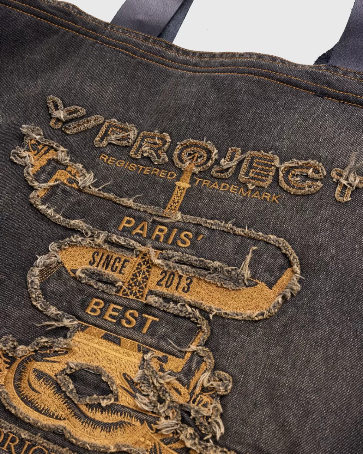 Y/Project Paris' Beste Tote Bag Vintage Zwart Discount